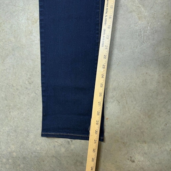 Levis Womens Jeans 712 Slim Mid Rise Stretch Denim 38x31 Dark Wash Tapered - Picture 6 of 12